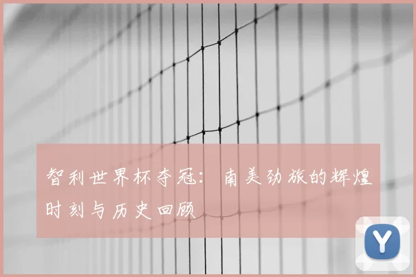 智利世界杯夺冠:南美劲旅的辉煌时刻与历史回顾